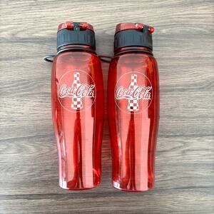 Coca Cola Water Bottles - Red  - Set of 2